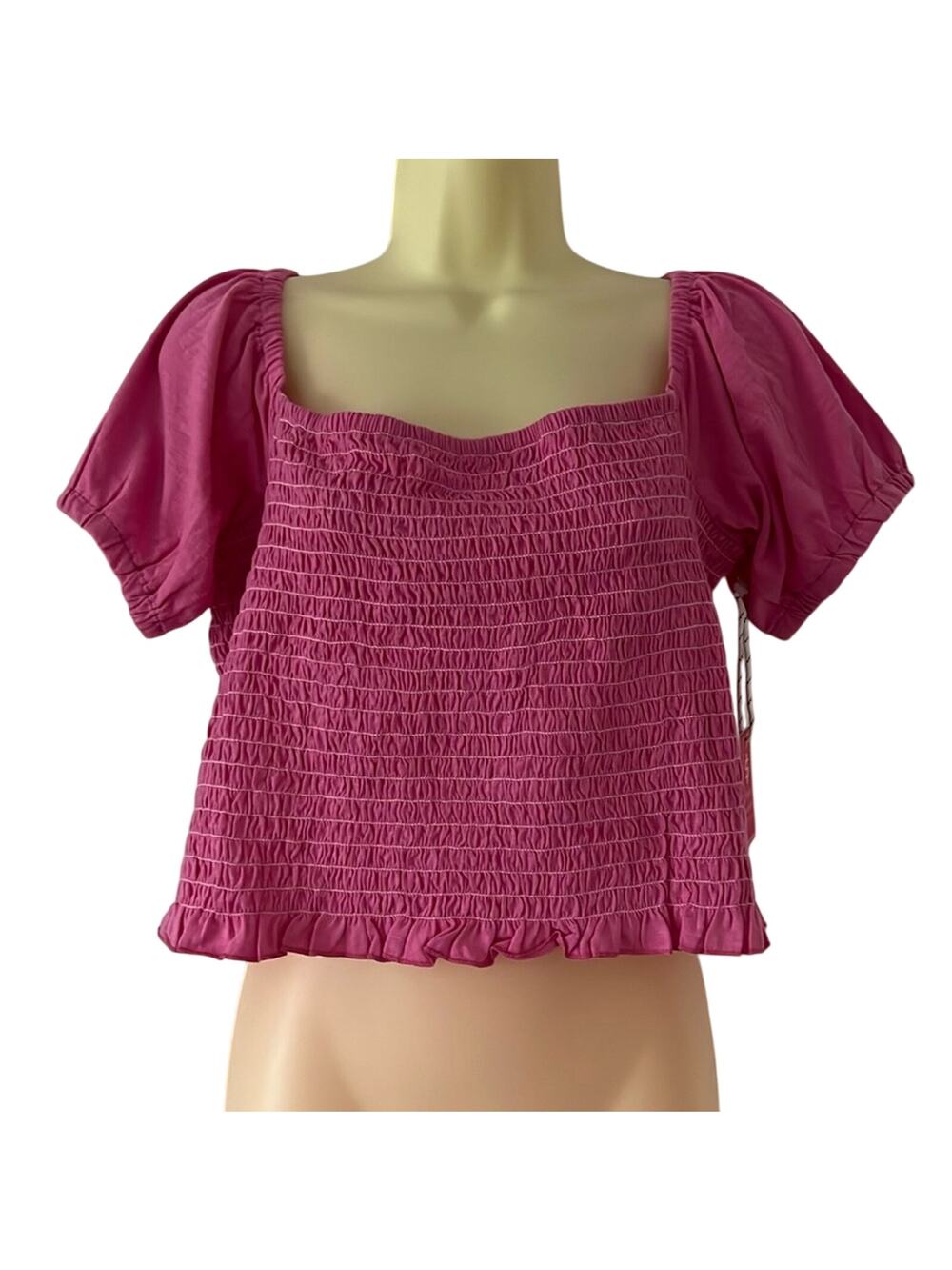 Simply Southern Women’s Smocked Crop Top XXL NWT
Pink Knit Summer Stretch